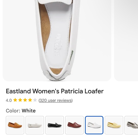 Eastland Women's Classic White Loafer - Picture 5 of 11